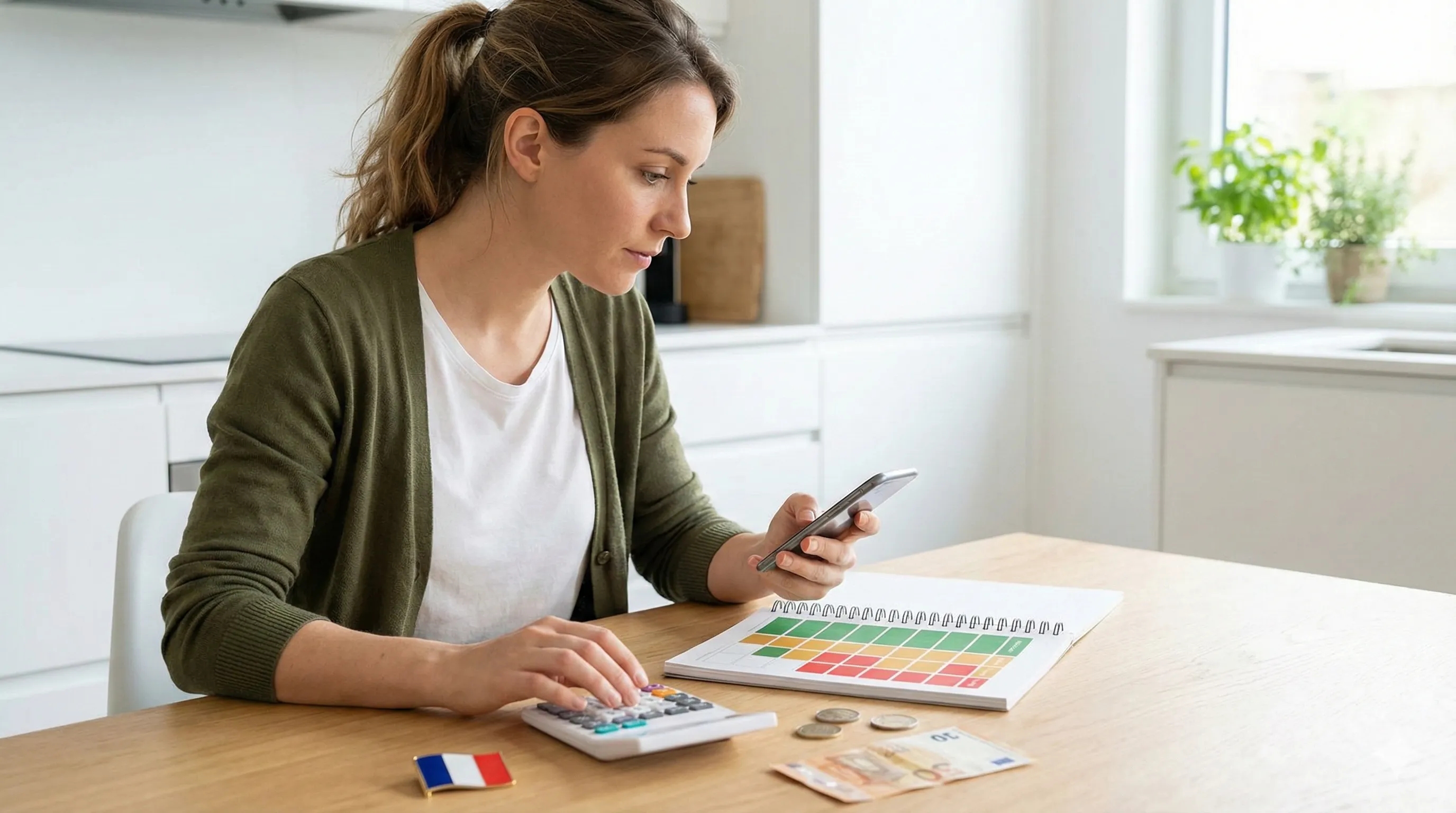 Illustration du coût total de l'examen civique en 2026 : inscription, transport, préparation et coût d'un échec éventuel.